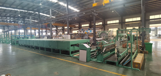 PVC/Silicon Dot Coating Machine mit Doppelübergangsstil und Nadelnetzgurt