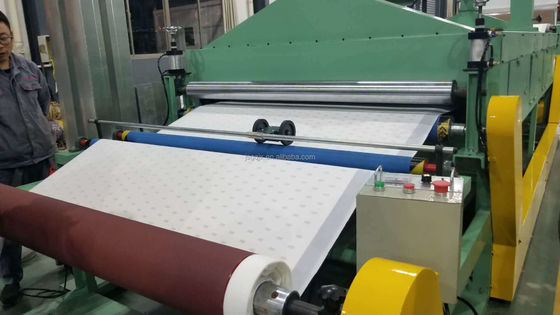 Nach-Service-Online-Unterstützung Abrasive Sand Papier und Fleece Stoff Lamination Maschine