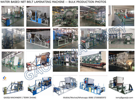 1-45m/min 2022 Automatische Net Belt Wasserbasierte Klebe Laminationsmaschine für Teppichrolle