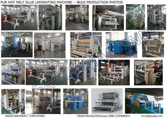 Umweltschutz PUR Warmschmelzkleberlaminierungsmaschine für TPU-PE-PTFE-Stoffe