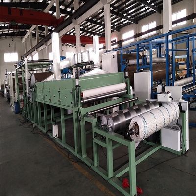 Videotechnische Unterstützung Fleece Stoff zu Abrasiv Sand Papier Laminationsmaschine