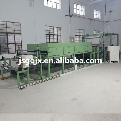 Videotechnische Unterstützung Fleece Stoff zu Abrasiv Sand Papier Laminationsmaschine