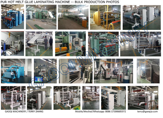 Maximale Laminationsbreite 1600 mm PUR Hot Melt Glue Laminationsmaschine für hochglänzende Filme