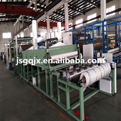 Abrasive Sand Paper To Fabric / Fleece Laminating Machine Produktionslinie