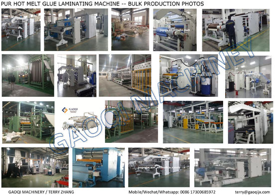Lösungsmittelfreie PUR-Kleim-Laminationsmaschine mit Heißschmelzwasser 1600 mm Max. Breite Keine Notwendigkeit für Lösungsmittel