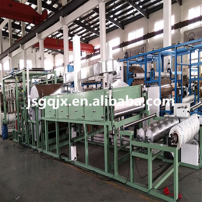 Abrasive Sand Paper To Fabric / Fleece Laminating Machine Produktionslinie