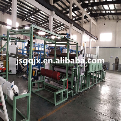 Abrasive Sand Paper To Fabric / Fleece Laminating Machine Produktionslinie